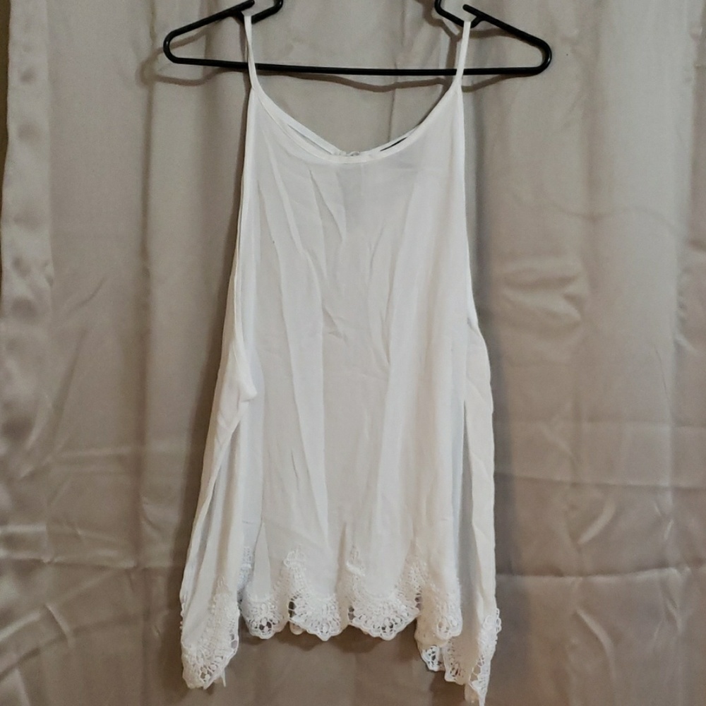 Cute lace accented blouse